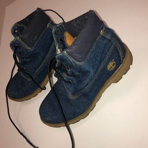 Blue denim Timbs